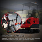 Mini Excavator with 14hp Kubota Engine | Hydraulic Thumb, Side Swing & Canopy | HUAYEE HY18B - Image 14