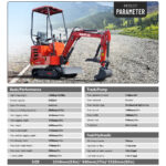 Mini Excavator – Hydraulic Thumb Clamp, 13.5HP Rato Engine Gas Powered | HUAYEE HY12C - Image 13