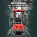 Mini Excavator with Hydraulic Thumb & Side Swing Boom – 13.5hp B&S Engine | HUAYEE HY14C - Image 10