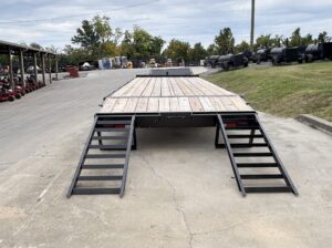 8.5×22 Deckover I-Beam Trailer (2) 5,200lb Axles Stand-Up Ramps 10K GVWR - Image 12