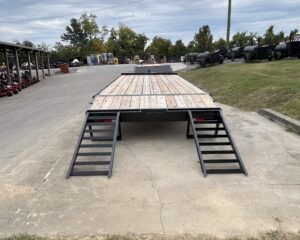 8.5×22 Deckover I-Beam Trailer (2) 5,200lb Axles Stand-Up Ramps 10K GVWR - Image 11