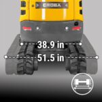 MechMaxx Mini Compact Excavator with Kubota D902 Engine, 89″ Max Digging Depth, 4145 lb Operating Weight, Model MEC17 - Image 7