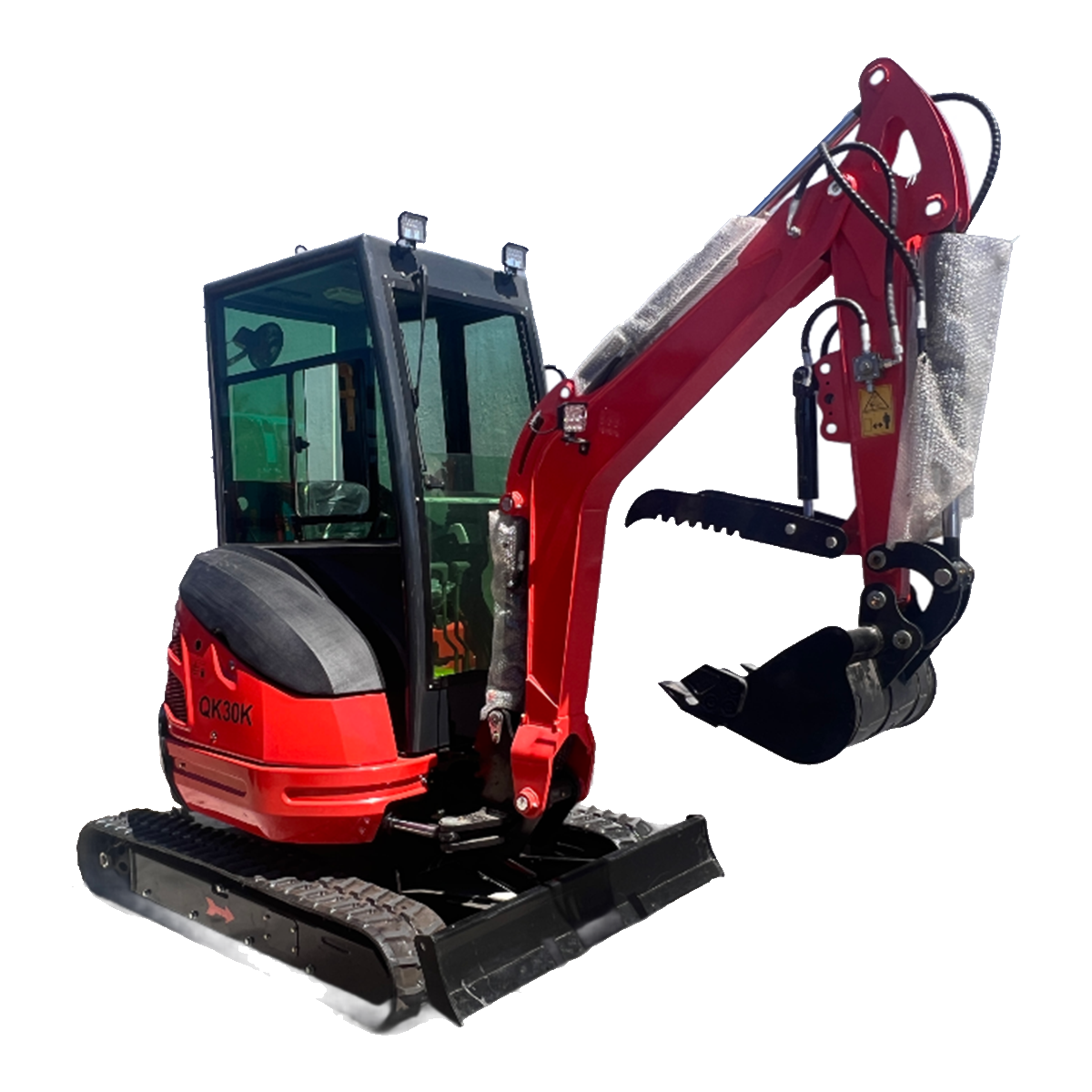 2.8 Ton Kubota Diesel Engine Mini Excavator W/ Enclosed Cab | QK30K 2.8 Ton Kubota Diesel Engine Mini Excavator W/ Enclosed Cab | QK30K - Image 1