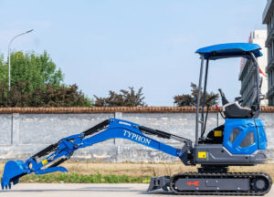 TYPHON TERROR XIX STORM Mini Excavator – 4000lbs Trench Digger with Boom Swing, Canopy, Retractable Tracks - Image 5
