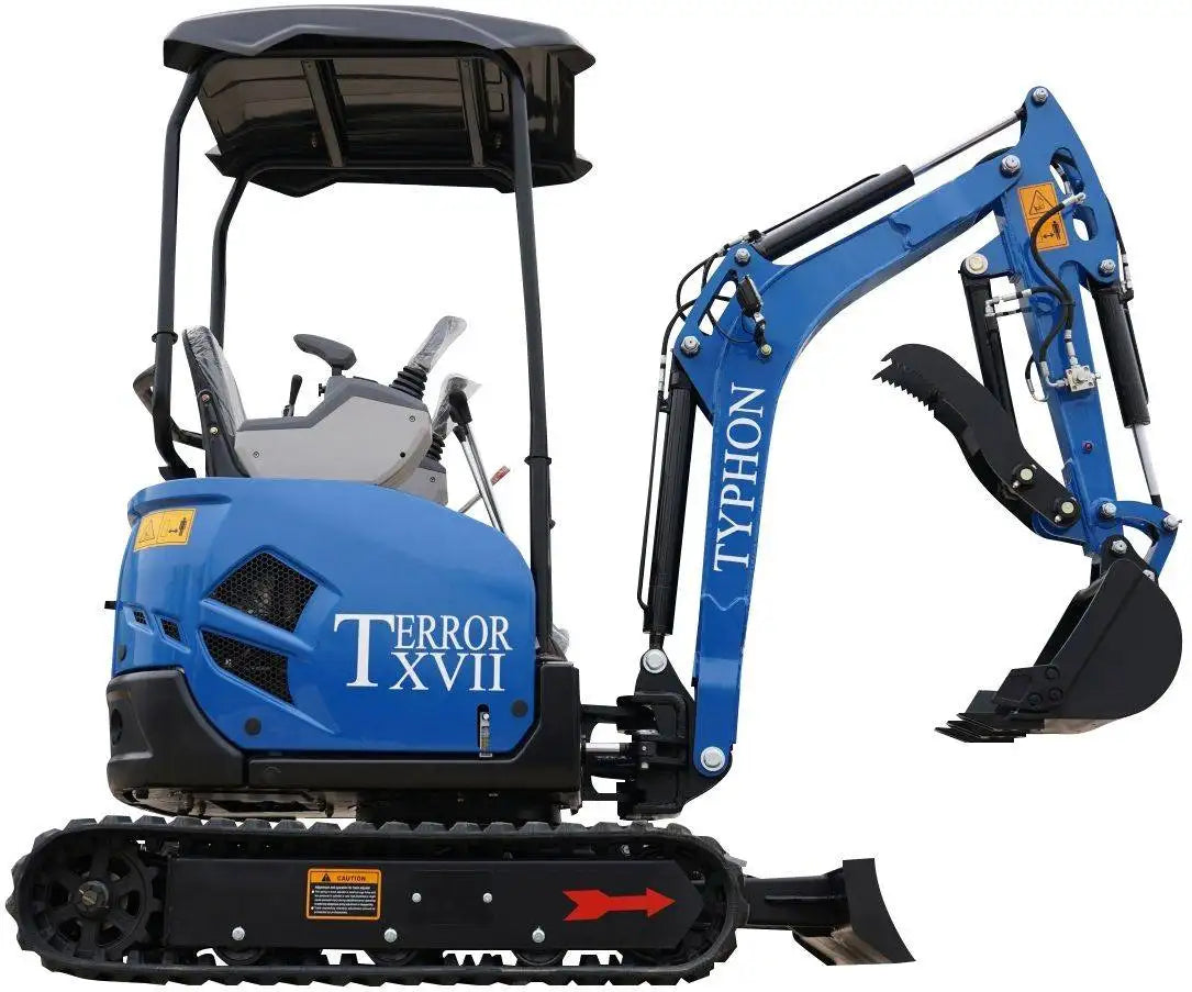 2025 3800 lb TYPHON TERROR XVII Mini Excavator Rubber Track with Kubota D902 Diesel Engine USA 2025 3800 lb TYPHON TERROR XVII Mini Excavator Rubber Track with Kubota D902 Diesel Engine USA - Image 1