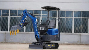TYPHON TERROR XI STORM Mini Excavator – 1.1 Ton Trench Digger with Boom Swing, Hydraulic Thumb Clip, Bucket USA - Image 8