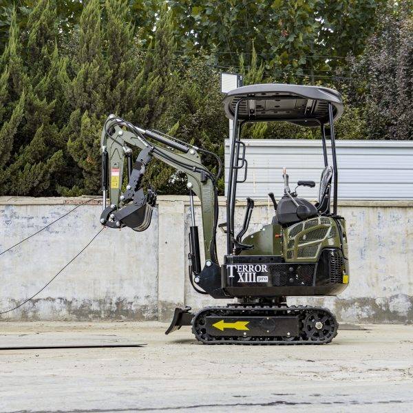 TYPHON TERROR XIII PRO STORM Mini Excavator – 1.3 Ton Trench Digger with Canopy, Hydraulic Thumb Clip, 22.1hp Honda Engine USA TYPHON TERROR XIII PRO STORM Mini Excavator – 1.3 Ton Trench Digger with Canopy, Hydraulic Thumb Clip, 22.1hp Honda Engine USA - Image 1