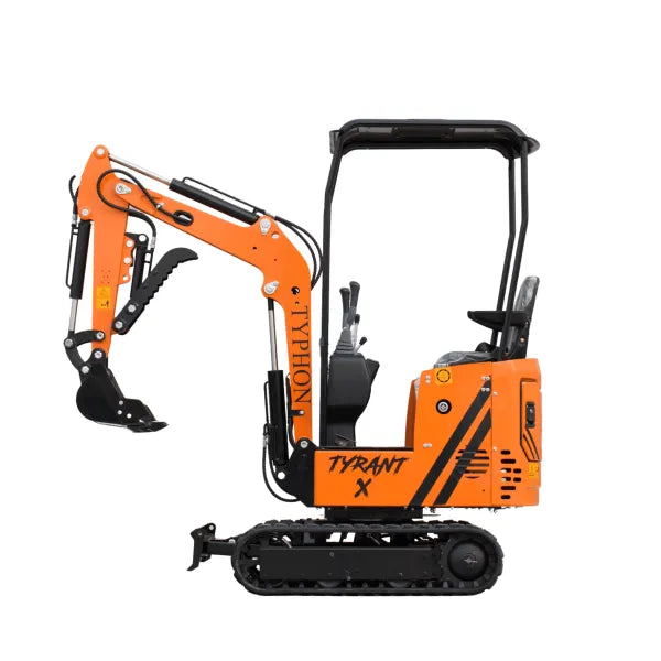 Typhon Tyrant X 1 Ton Mini Excavator with 13.5HP Briggs & Stratton Engine, Hydraulic Oil Cooler & Thumb Clip Typhon Tyrant X 1 Ton Mini Excavator with 13.5HP Briggs & Stratton Engine, Hydraulic Oil Cooler & Thumb Clip - Image 1