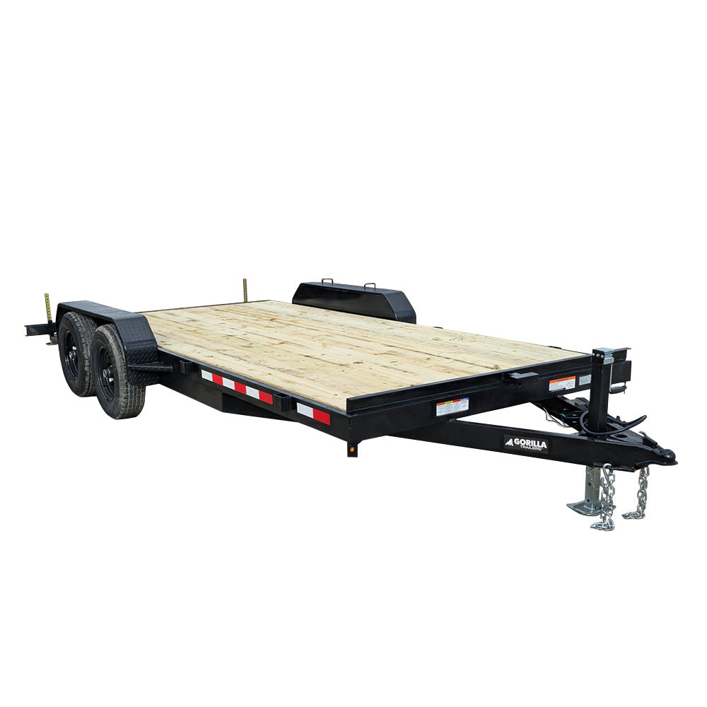 7′ X 18′ Wood Deck Car Hauler WIth Removable Fender 5,200 lb Axles 7′ X 18′ Wood Deck Car Hauler WIth Removable Fender 5,200 lb Axles - Image 1