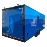 8.5′ X 24′ Cobalt Blue With Blackout Custom Enclosed Trailer - Image 3