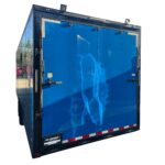 8.5′ X 24′ Cobalt Blue With Blackout Custom Enclosed Trailer - Image 2