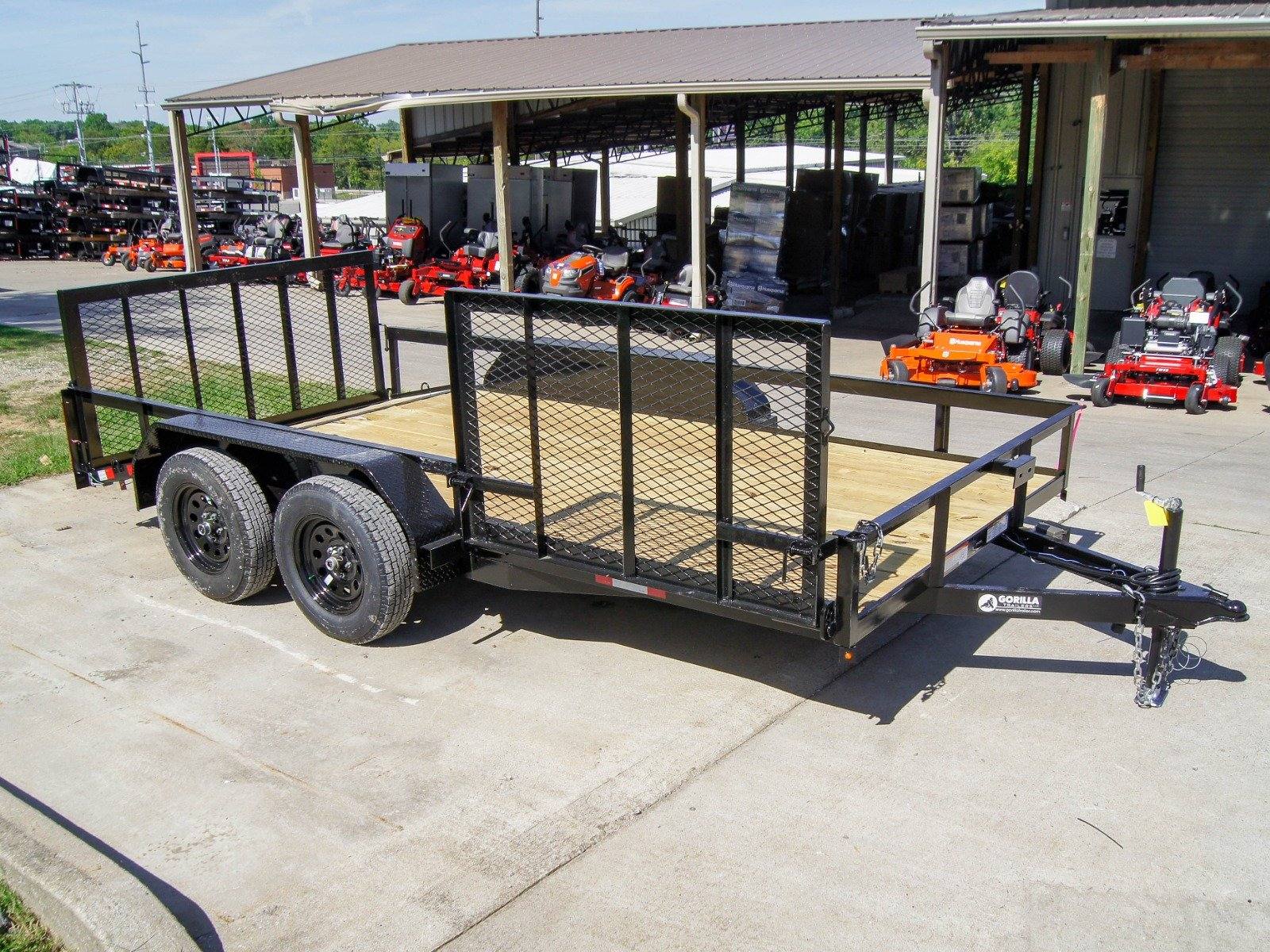 7×14 Utility Trailer with Side Gate and Dbl Brake (2) 3,500lb Axle 7×14 Utility Trailer with Side Gate and Dbl Brake (2) 3,500lb Axle - Image 1