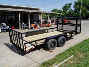 6.4×16 Dovetail Utility Trailer Stacked Baskets (2) 3500lb Axles - Image 6