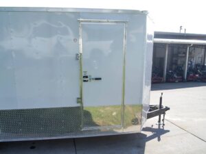 7×20 Enclosed Trailer White – Silver ATP Barn Door (2) 3500lb Axles - Image 6