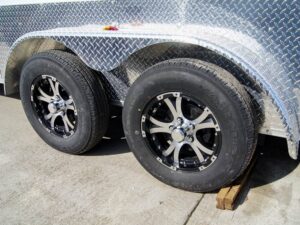 7×20 Enclosed Trailer White – Silver ATP Barn Door (2) 3500lb Axles - Image 8