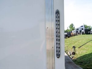 7×20 Enclosed Trailer White – Silver ATP Barn Door (2) 3500lb Axles - Image 10