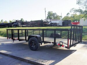 6.4×14 Dovetail Utility Trailer with 2ft Mesh Sides 3,500lb Axle - Image 4