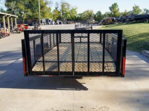 6.4×14 Dovetail Utility Trailer with 2ft Mesh Sides 3,500lb Axle - Image 5