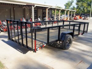 6.4×14 Dovetail Utility Trailer with 2ft Mesh Sides 3,500lb Axle - Image 6