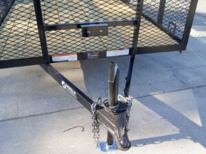 6.4×14 Dovetail Utility Trailer with 2ft Mesh Sides 3,500lb Axle - Image 8