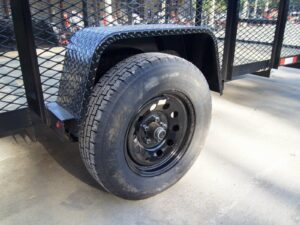 6.4×14 Dovetail Utility Trailer with 2ft Mesh Sides 3,500lb Axle - Image 13