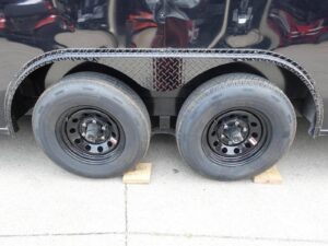 8.5×20 Black V-Nose Enclosed Trailer with Blackout Pkg (2) 5,200lb Axles - Image 11