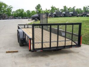 6.4×20 Utility Trailer with Side Gate and 18″ Mesh (2) 3,500lb Axles - Image 6