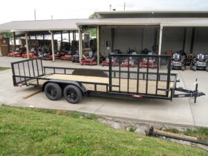 6.4×20 Utility Trailer with Side Gate and 18″ Mesh (2) 3,500lb Axles - Image 8