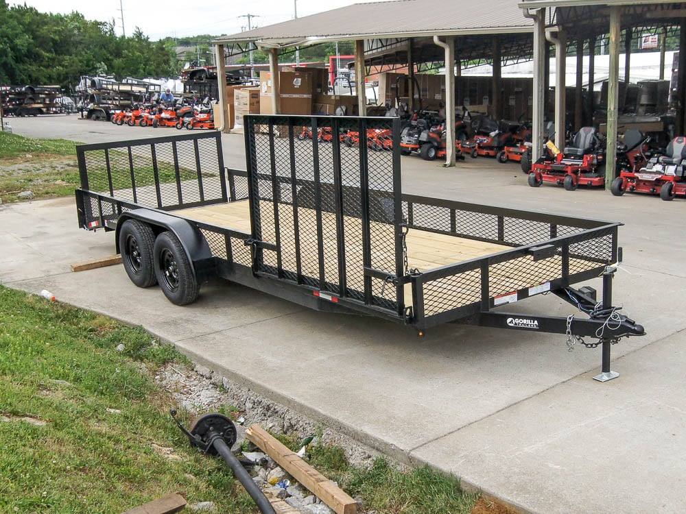 6.4×20 Utility Trailer with Side Gate and 18″ Mesh (2) 3,500lb Axles 6.4×20 Utility Trailer with Side Gate and 18″ Mesh (2) 3,500lb Axles - Image 1