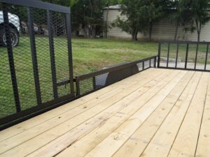 6.4×20 Utility Trailer with Side Gate and 18″ Mesh (2) 3,500lb Axles - Image 12