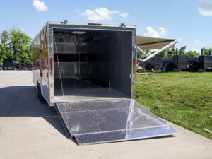 Custom Red 8.5×24 Enclosed Trailer (2) 5200lb Axles ATP Floor Storage - Image 10