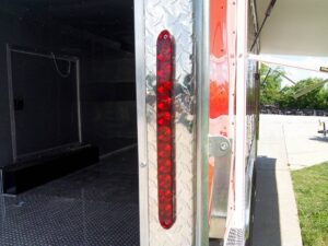 Custom Red 8.5×24 Enclosed Trailer (2) 5200lb Axles ATP Floor Storage - Image 14