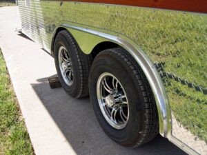 Custom Red 8.5×24 Enclosed Trailer (2) 5200lb Axles ATP Floor Storage - Image 16