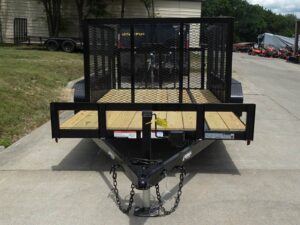 6.4×14 Dovetail Utility Open Deck Trailer (2) 3500 Axles Porta Potty and Portable Restroom - Image 2