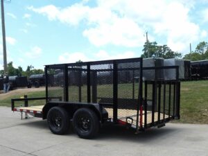 6.4×14 Dovetail Utility Open Deck Trailer (2) 3500 Axles Porta Potty and Portable Restroom - Image 4