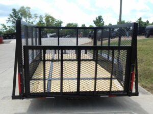 6.4×14 Dovetail Utility Open Deck Trailer (2) 3500 Axles Porta Potty and Portable Restroom - Image 5