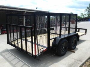6.4×14 Dovetail Utility Open Deck Trailer (2) 3500 Axles Porta Potty and Portable Restroom - Image 6