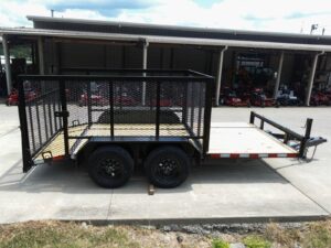 6.4×14 Dovetail Utility Open Deck Trailer (2) 3500 Axles Porta Potty and Portable Restroom - Image 7