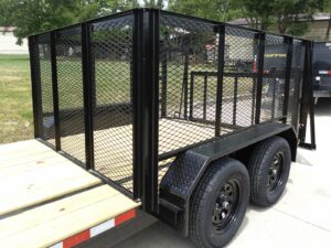 6.4×14 Dovetail Utility Open Deck Trailer (2) 3500 Axles Porta Potty and Portable Restroom - Image 11
