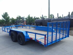 7×16 Utility Trailer Dovetail Powder Coated (2) 3,500lb Axles 7K GVWR - Image 18