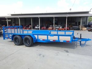 7×16 Utility Trailer Dovetail Powder Coated (2) 3,500lb Axles 7K GVWR - Image 21