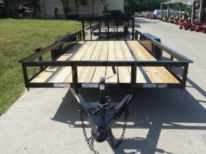 7×16 Utility Trailer Dovetail Powder Coated (2) 3,500lb Axles 7K GVWR - Image 2
