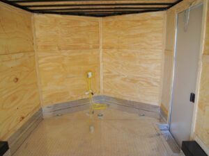 8.5×14 V-Nose Enclosed Trailer – Diamond Plate Floor Storage - Image 10