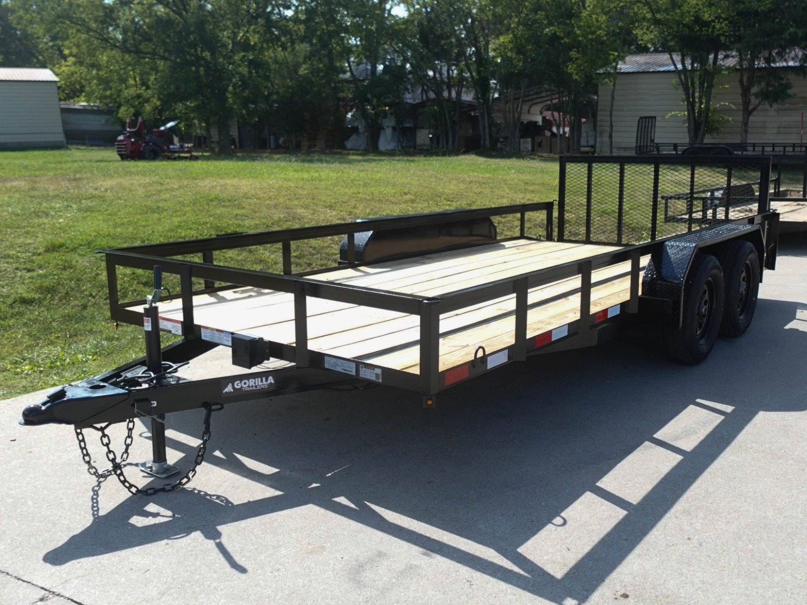 7×16 Utility Trailer Dovetail Powder Coated (2) 3,500lb Axles 7K GVWR 7×16 Utility Trailer Dovetail Powder Coated (2) 3,500lb Axles 7K GVWR - Image 1