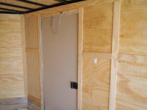 8.5×14 V-Nose Enclosed Trailer – Diamond Plate Floor Storage - Image 12