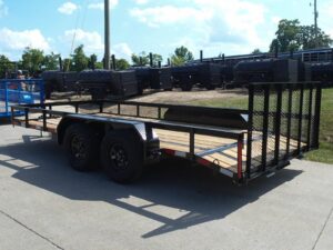 7×16 Utility Trailer Dovetail Powder Coated (2) 3,500lb Axles 7K GVWR - Image 4