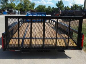 7×16 Utility Trailer Dovetail Powder Coated (2) 3,500lb Axles 7K GVWR - Image 5