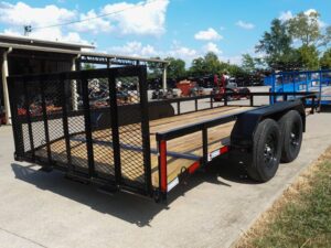 7×16 Utility Trailer Dovetail Powder Coated (2) 3,500lb Axles 7K GVWR - Image 6