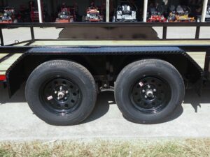 7×16 Utility Trailer Dovetail Powder Coated (2) 3,500lb Axles 7K GVWR - Image 8