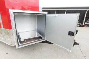 Enclosed Trailer 7′ X 20′ Red Hybrid Trailer Landscaping Equipment etc.. - Image 11